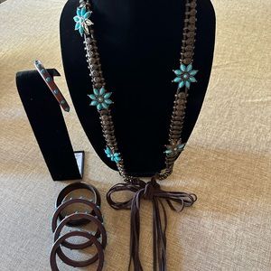 Fashion Belt With 5 Bangle Bracelets